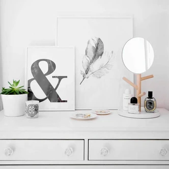 Poster Black Marble Ampersand 