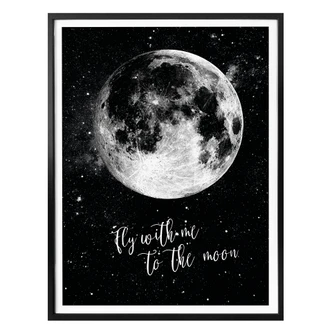 Poster Fly with me to the Moon 