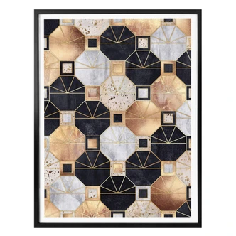 Poster Fredriksson - Gold and Black 