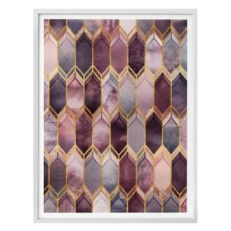 Poster Fredriksson - Pink and Gold Glass 