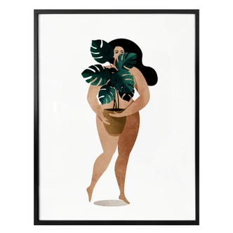 Poster Kubistika - Naked Lady 