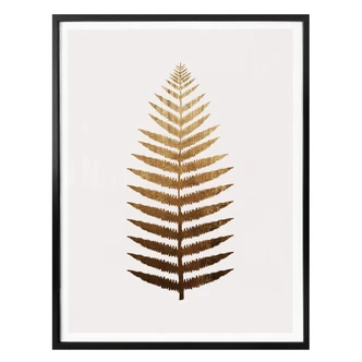 Poster Kubistika - Golden Fern 