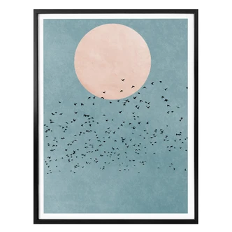 Poster Kubistika - Moon 
