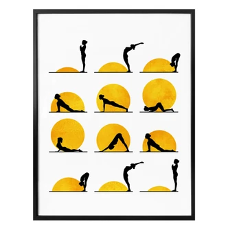 Poster Kubistika - Yoga 