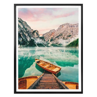 Premium Poster – Lago die Braies 