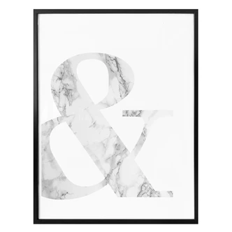 Poster Marble Ampersand 