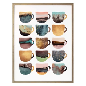 Poster Fredriksson - Pretty Cups of Coffee 
