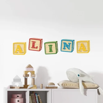 Toy Bricks Alphabet Wall sticker 