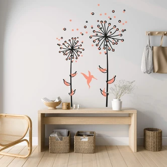Dandelions Peach Wall sticker 