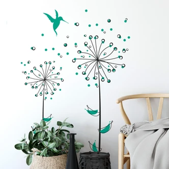 Dandelions Mint-green Wall sticker 