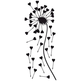 Dandelion Hearts Wall sticker 