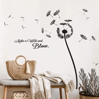 Dandelion - Make a wish and blow Wall sticker 