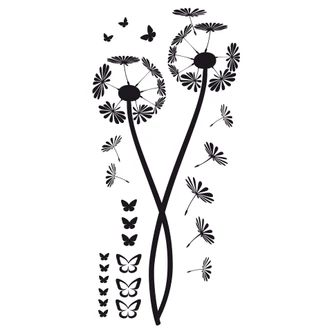 Dandelions with Butterflies Wall sticker 