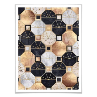 Poster Fredriksson - Gold and Black 