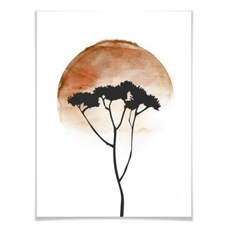 Poster Kubistika - African Desert 