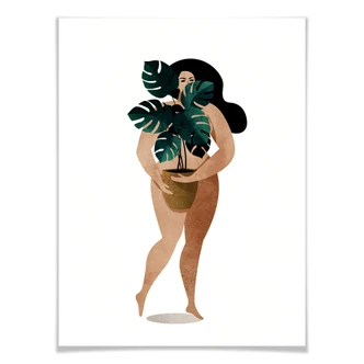 Poster Kubistika - Naked Lady 