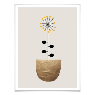 Poster Kubistika - Small Sunflowers 