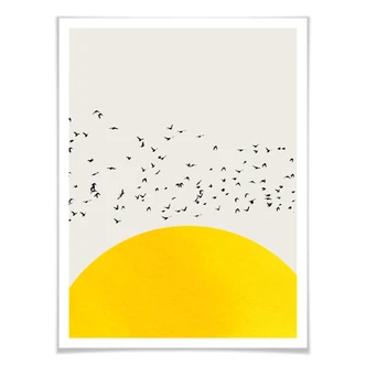 Poster Kubistika - Birds 