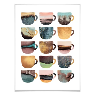 Poster Fredriksson - Pretty Cups of Coffee 