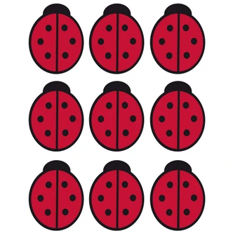 Red Ladybug Set Wall sticker 