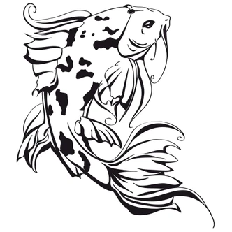 Japanese Koi Wall sticker 