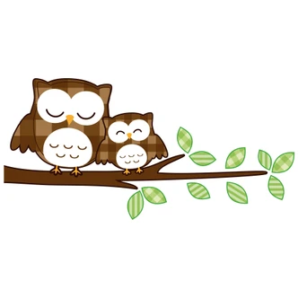 Sleeping Owls Wall sticker 