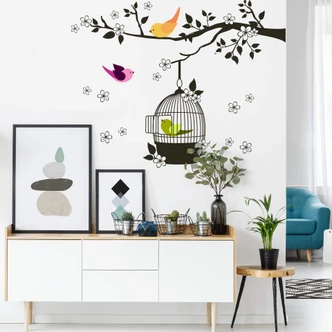 Birdies on the Tree Wall sticker 