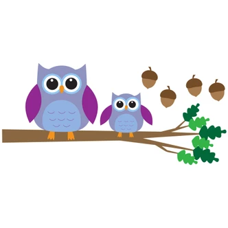 Owl Tree 2 Wall sticker 