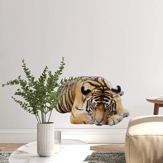 Real looking resting tiger Wall sticker 