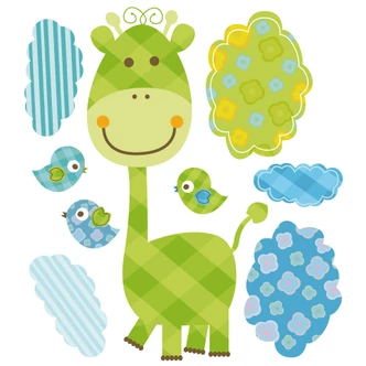 Funny Animals Set (Pattern) Wall Sticker 