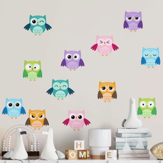 Owls Set - Wall Sticker 