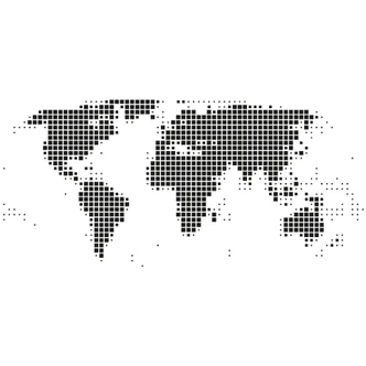 World Map Abstract Wall sticker 