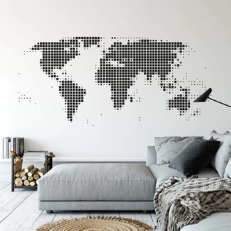 World Map Abstract Wall sticker 