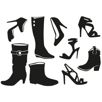 Shoe Collection Wall sticker 