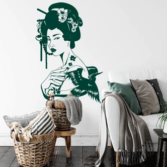 Geisha Portrait Wall sticker 