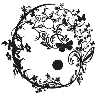 Yin Yang Ornamental Wall sticker 