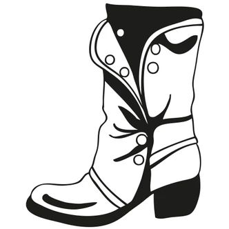 Leather Boot Wall sticker 