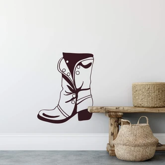 Leather Boot Wall sticker 
