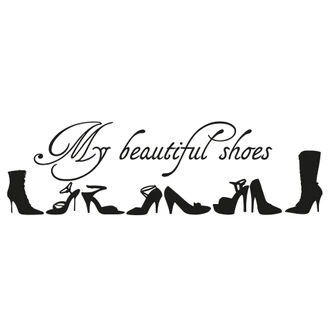 My beautiful shoes Wall sticker 