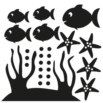 Tile decor: Fish set 1 Wall sticker 