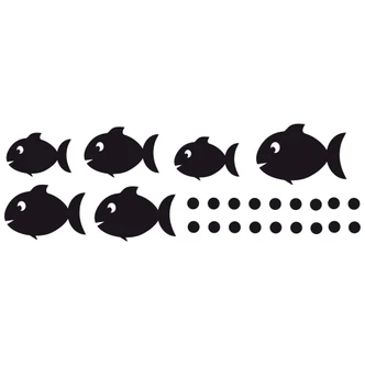 Tile decor: Fish set 2 Wall sticker 