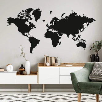 World Map - simple Wall sticker 
