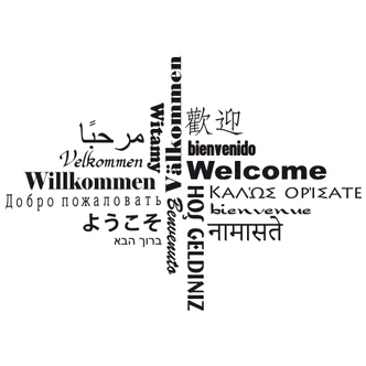 Welcome Multicultural Wall sticker 