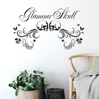 Glamour Skull Wall sticker 