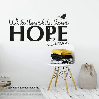While there\'s life... Wall sticker 