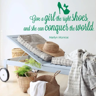 Give a girl the right shoes... 1 Wall sticker 