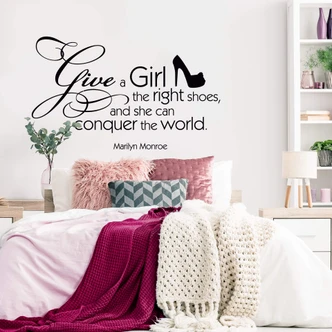 Give a girl the right shoes... 2 Wall sticker 