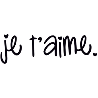 Je t\'aime Wall sticker 