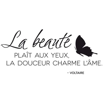 La beauté plaît aux yeux... Wall sticker 