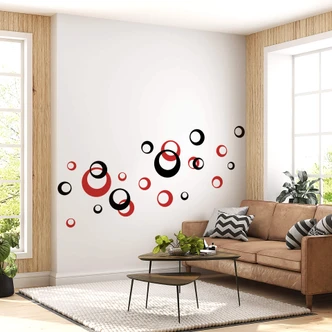 Retro Circles 2 colours Wall sticker 